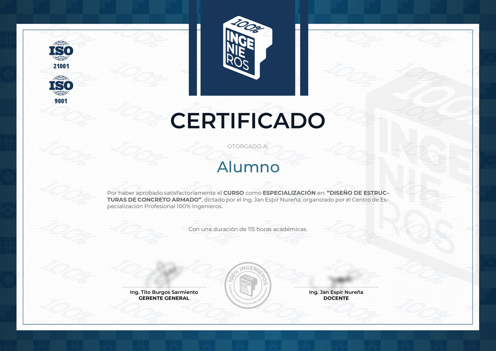 Certificado 100% Ingenieros